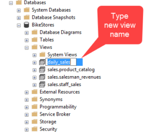 rename view syntax in sql server